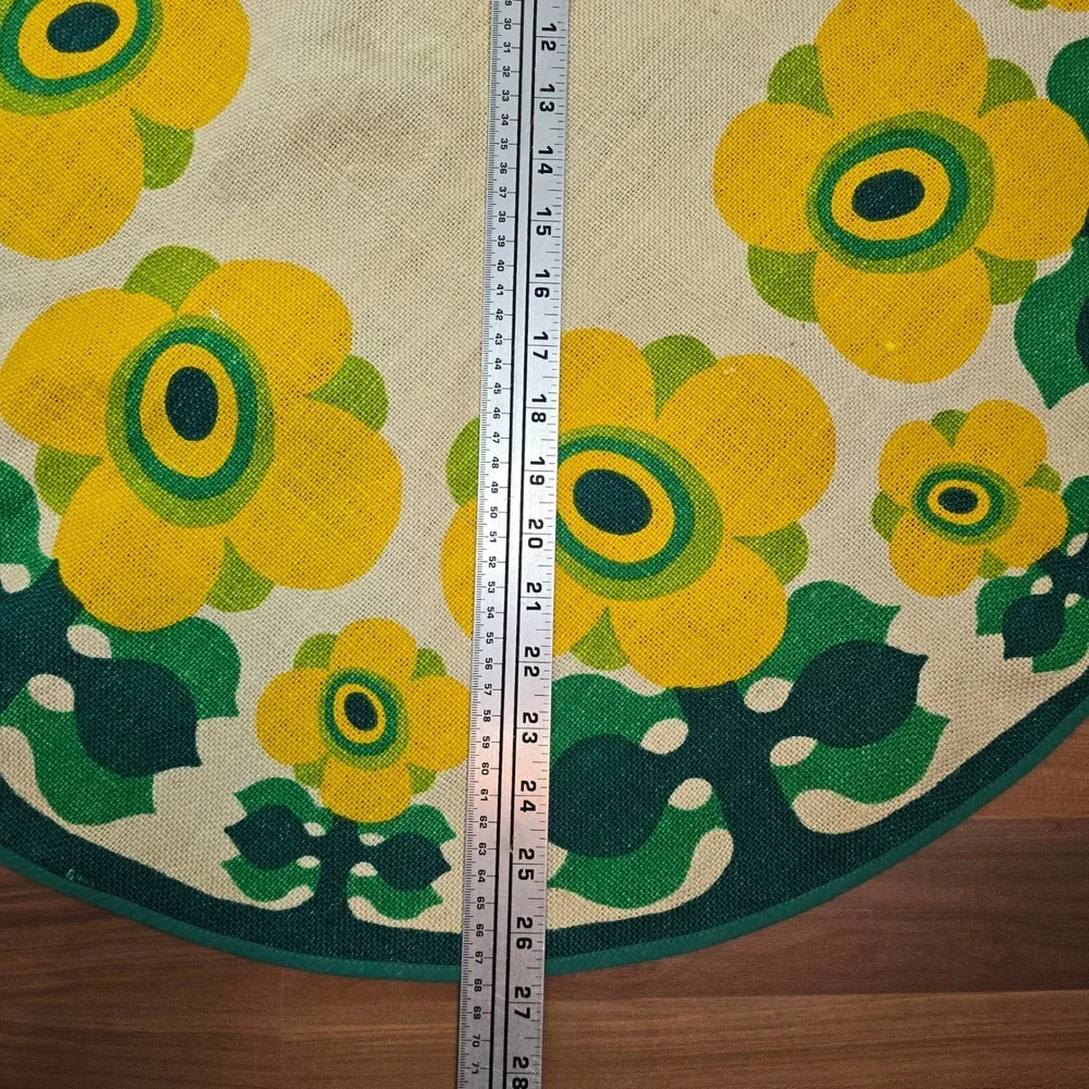 Vintage Södahl‎ Design Denmark Round Jute Table Centerpiece 27